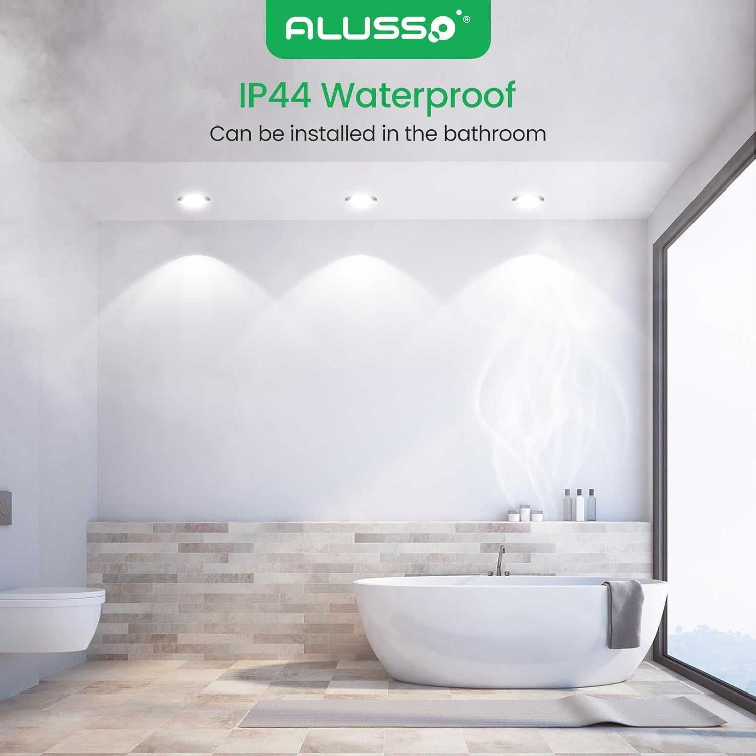 НОВО! LED лунички 4W, димируеми, регулируема светлина, 12 бр/к-кт