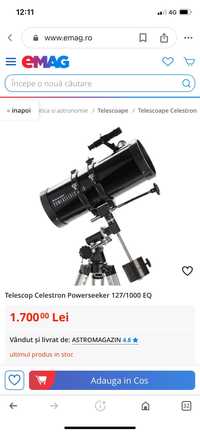 Doar azi negociabil Telescop Celestron 127 nou….