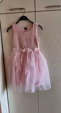 Детска рокля светло розова 10 години