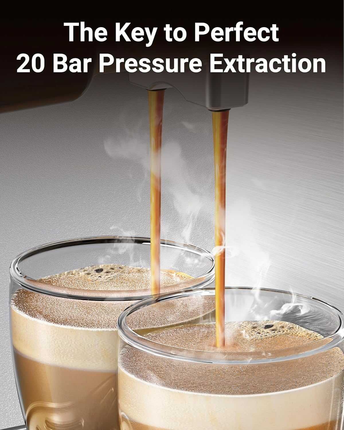 Кафемашини AMZCHEF 20Bar,LCD панел и пенообразувател, с лек ДЕФЕКТ