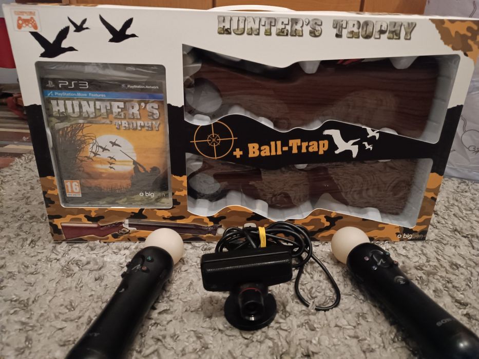 Set 2 PS move, 2 puști, joc Hunter s Trophy PlayStation 3 PS3 PS 3