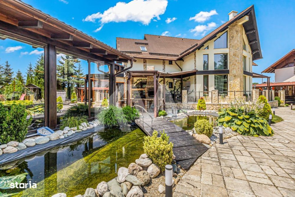 Vila de lux de vanzare langa Castelul Bran, piscina, crama, cinema, CO