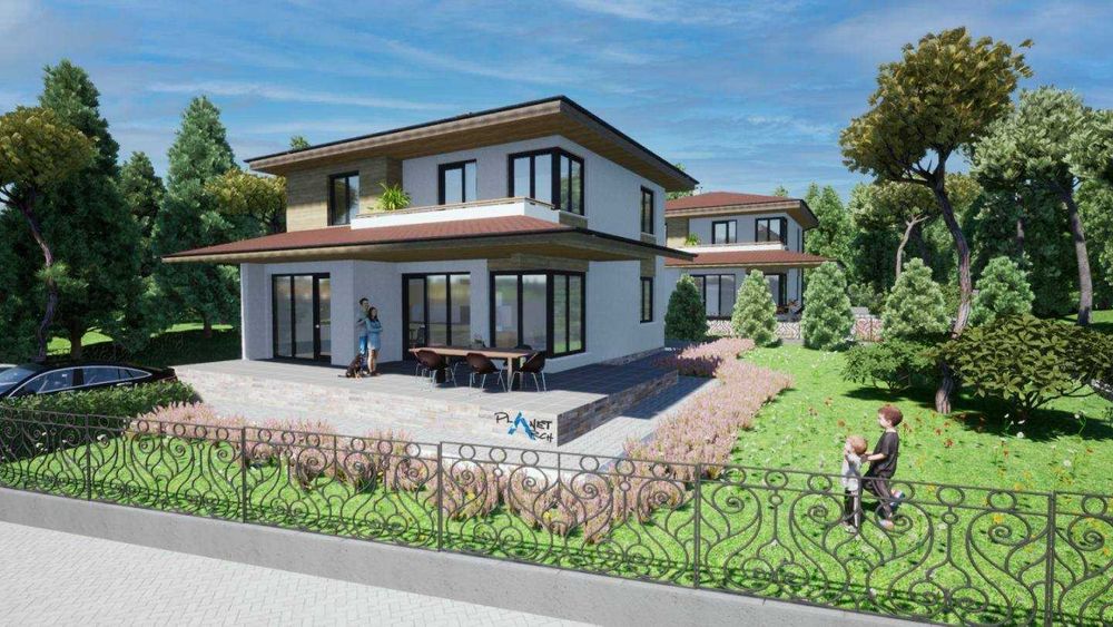 Двуетажна къща с 3 спални в Приселци в самостоятелен парцел