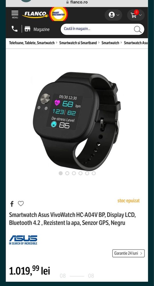 Smartwatch Asus VivoWatch HC-A04V BP Nou Sigilat Transport Inclus