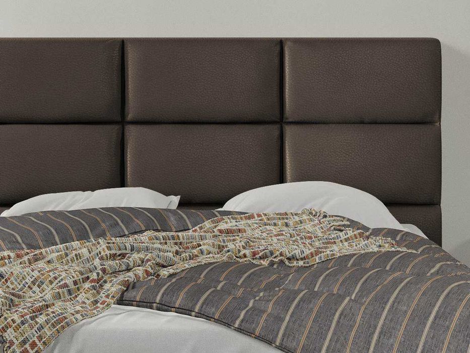 Pat Cico rabatabil 170 x 114 C1 din piele/stofa Ciocolatiu Nube 29