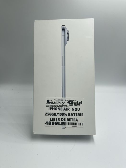 Iphone 17 Air 256gb/100% Baterie NOU!! GARANTIE/FACTURA #48507