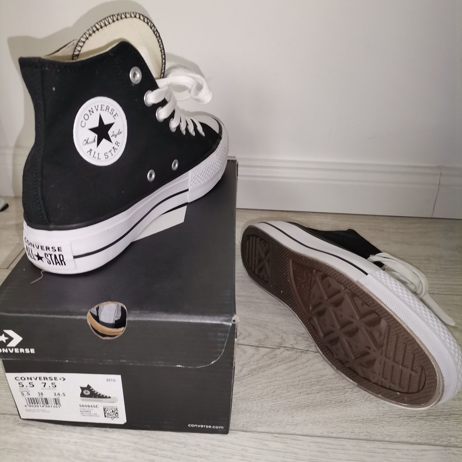 Converse - Tenisi inalti flatform Chuck Taylor All Star Lift Platform