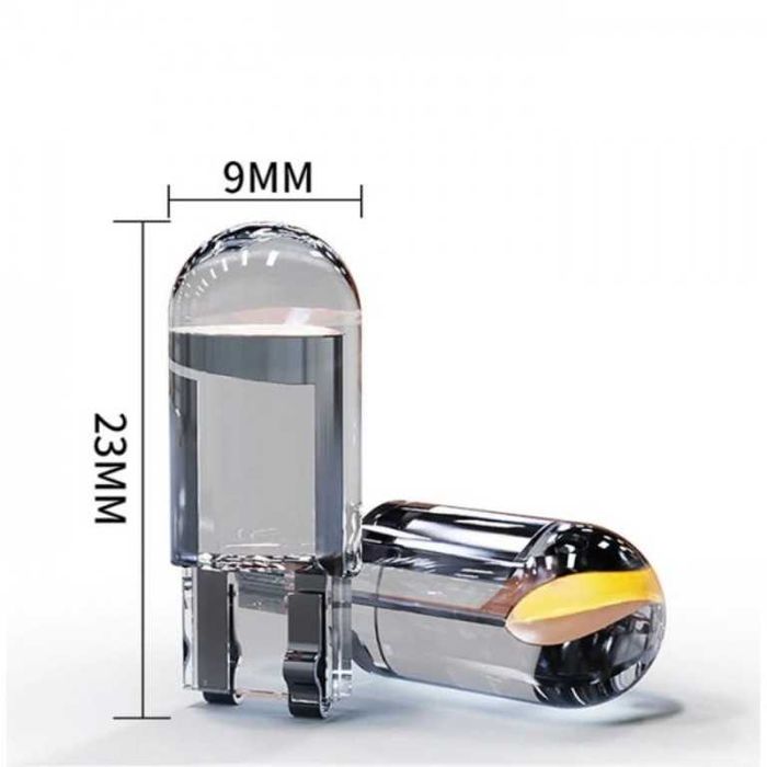 Комплект LED Диодни Габаритни Крушки W5W (T10) - Бели 6000К, 12V