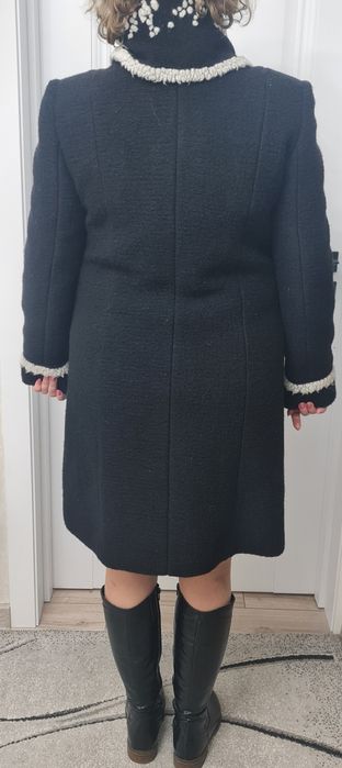 Palton lână cu căptușeală matlasată