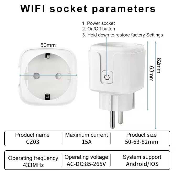 Priza smart wifi 220V