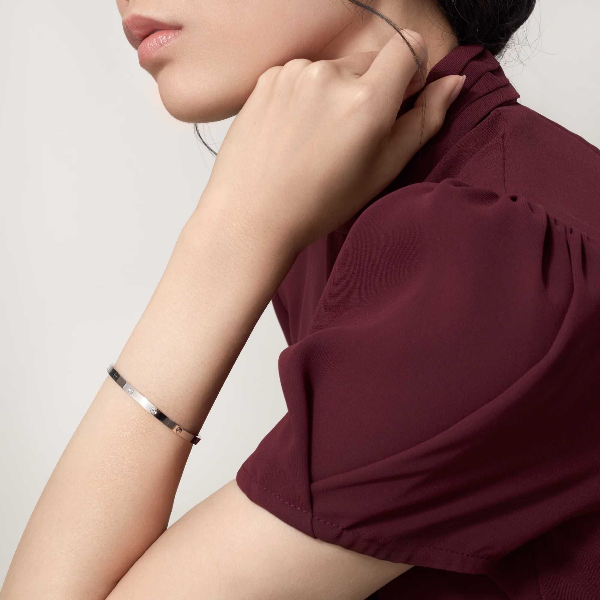 CARTIER Love White Gold Small Model Гривна с Отверка