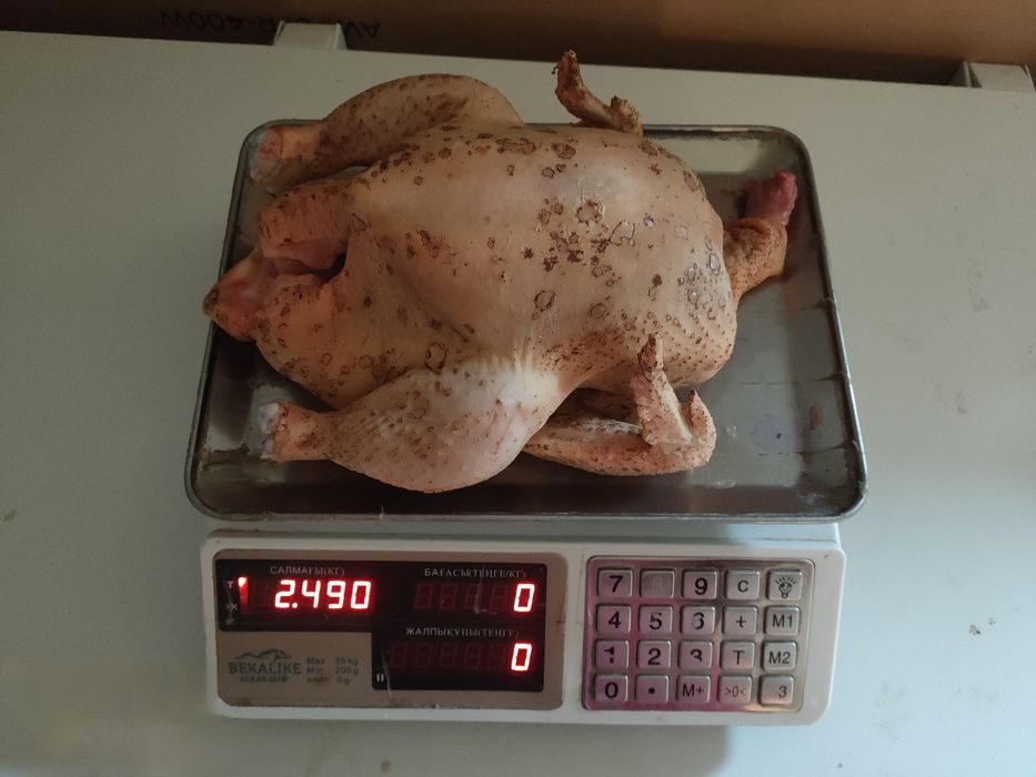 Продаётся мясо(тушка)домашнего трёхмесячного бройлерного цыплёнка.