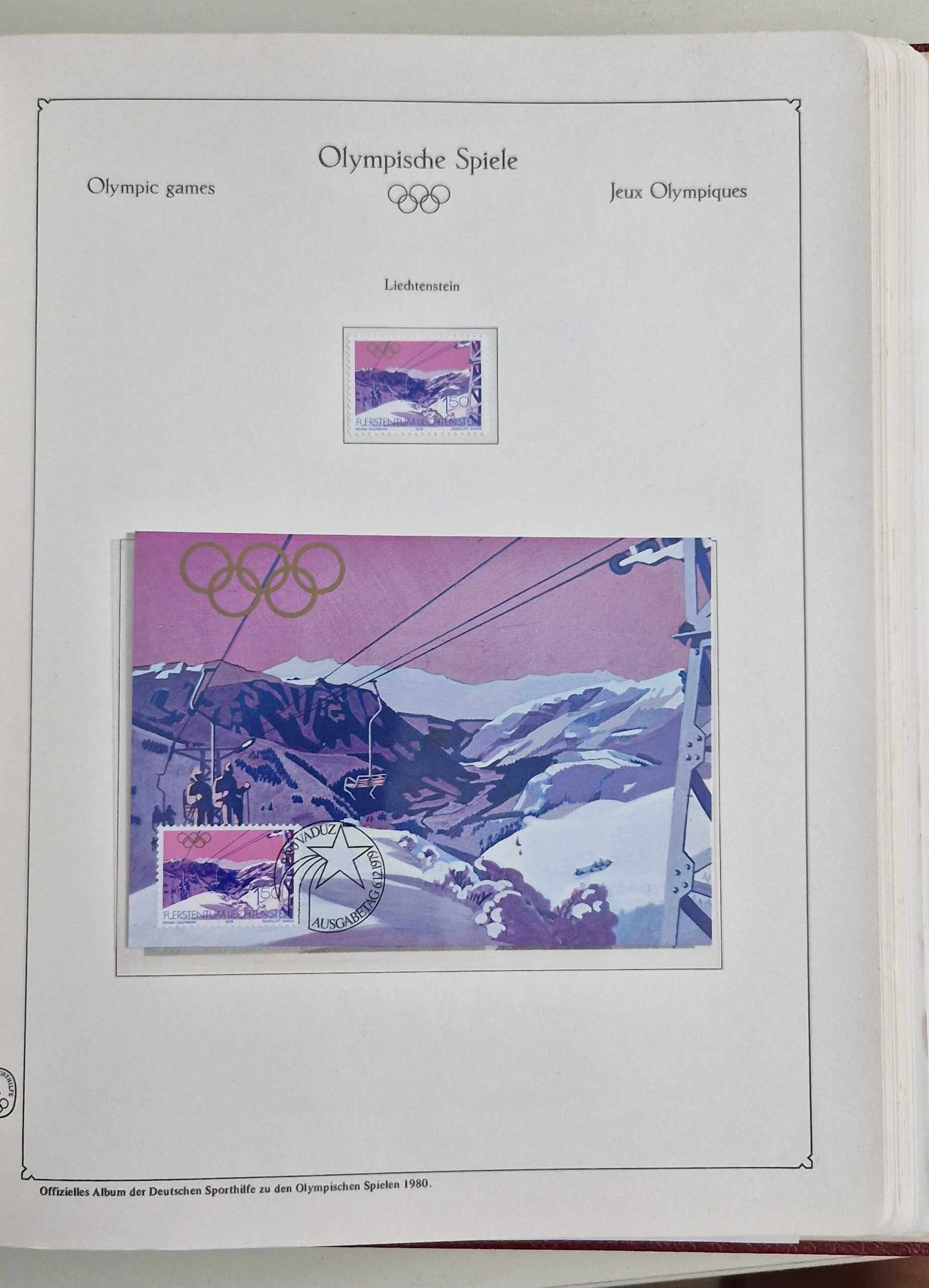1. album mare cu timbre Olimpiada 80