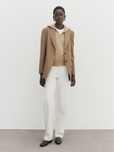 Costum Massimo Dutti din stofa camel