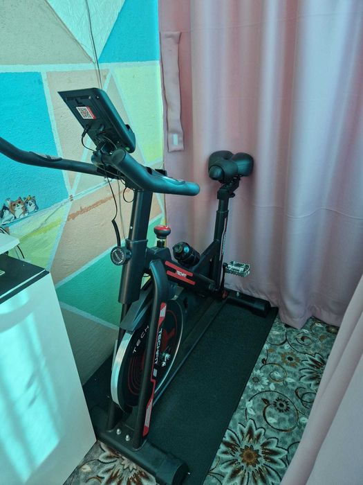 Bicicleta Spinning Techfit SBK 1500N+Covor protectie din cauciuc