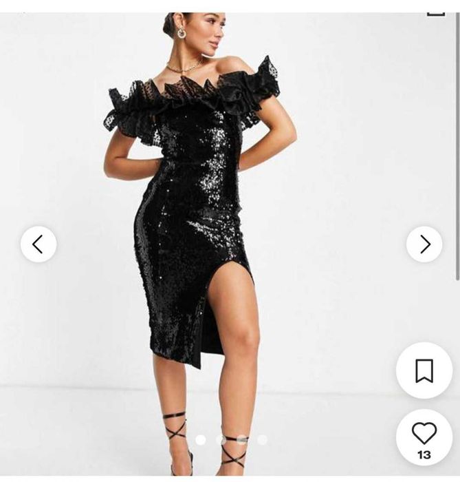 Елегантна рокля River Island с ефектна яка