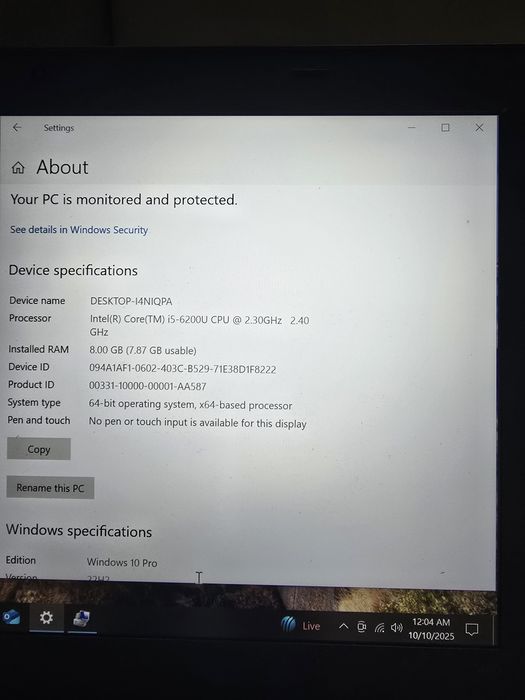 Laptop Lenovo T460, i5-6200, ram 8gb, ssd 256gb, bat 3 ore