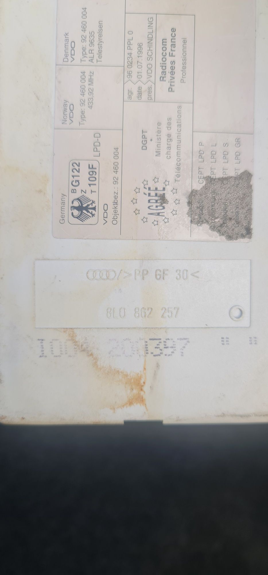 Вакуум помпа Помпа централно заключване Модул централно 8L0 862 257