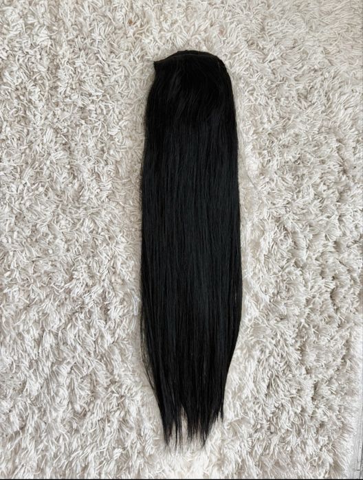 Coadă din păr natural negru  OSKAR DIAMOND LUXE 65 cm