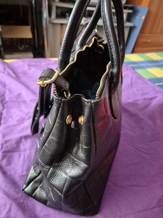 Geanta dama, piele naturala, produsa in Italia