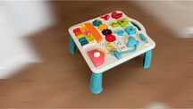 Masa educationala interactiva 5 in 1, tabla, panou muzical, multicolor