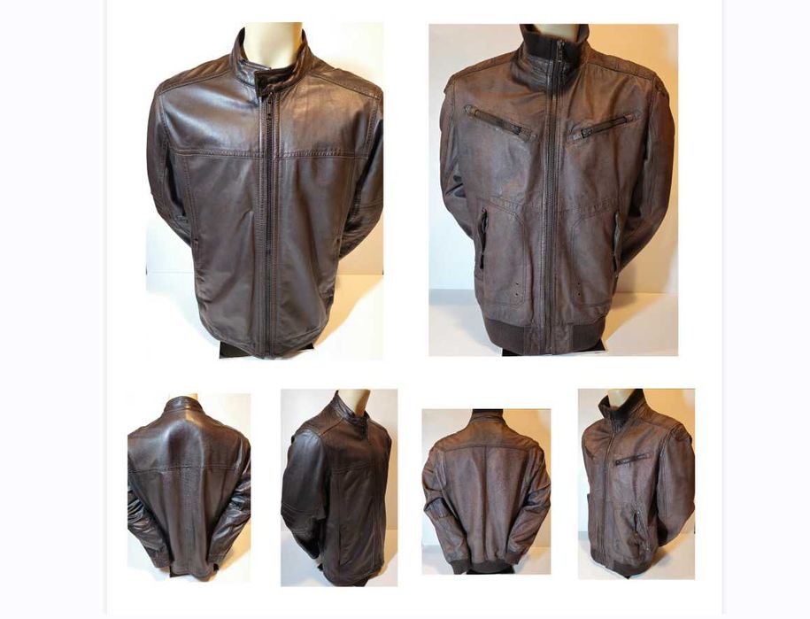 Strellson и Henri Crois - Мъжко кожено яке от естествена кожа