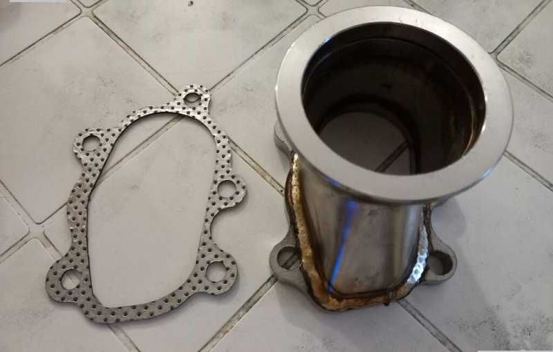 Фланец за даунпайп 63mm,за турбо,GT25 GT28 GT28R T25 T28,неръждавейка