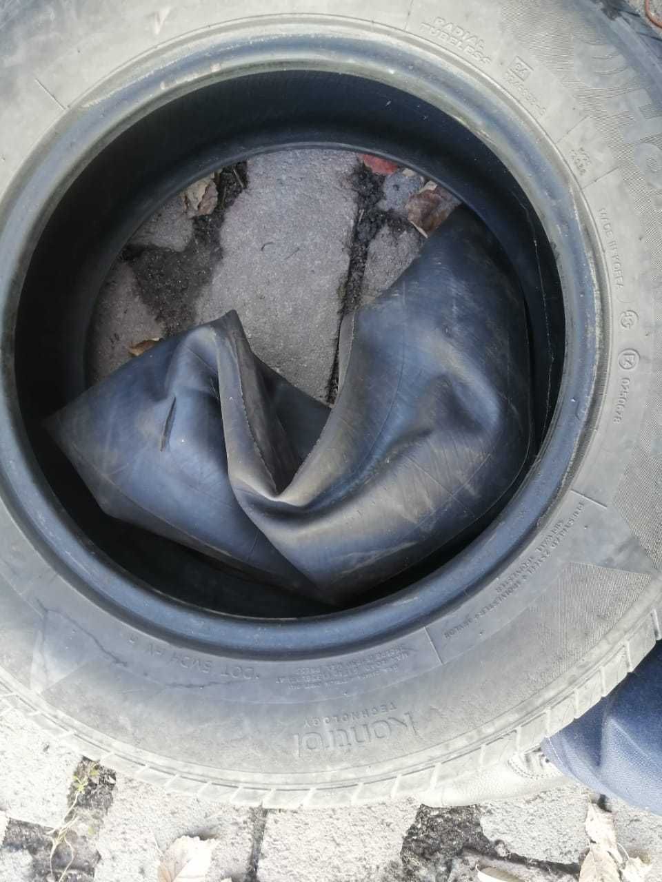 Две разные шины 195/65/15R Kinergi и Viaeel