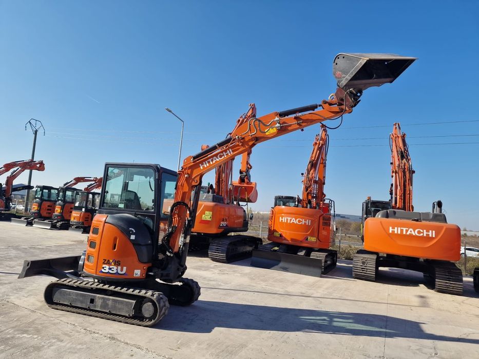 Minixcavator branșamente gaze, apă, curent electric, funda