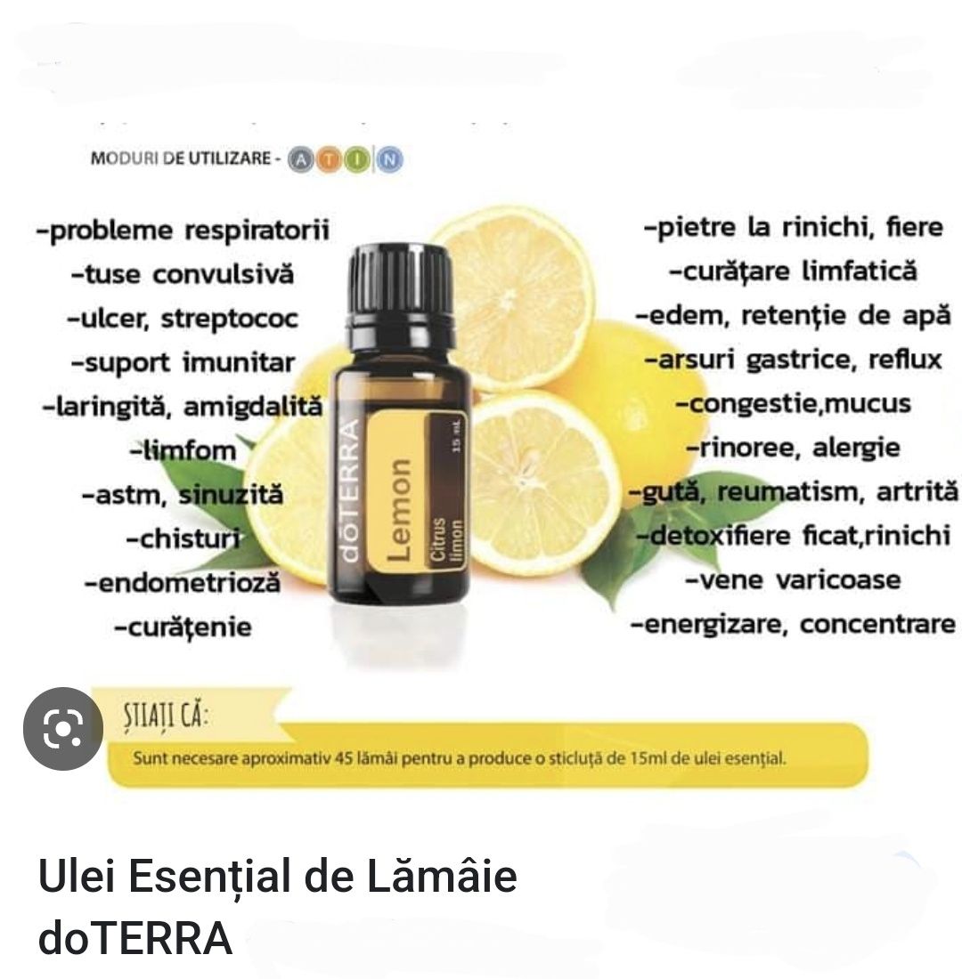 Lemon ulei esential lamaie