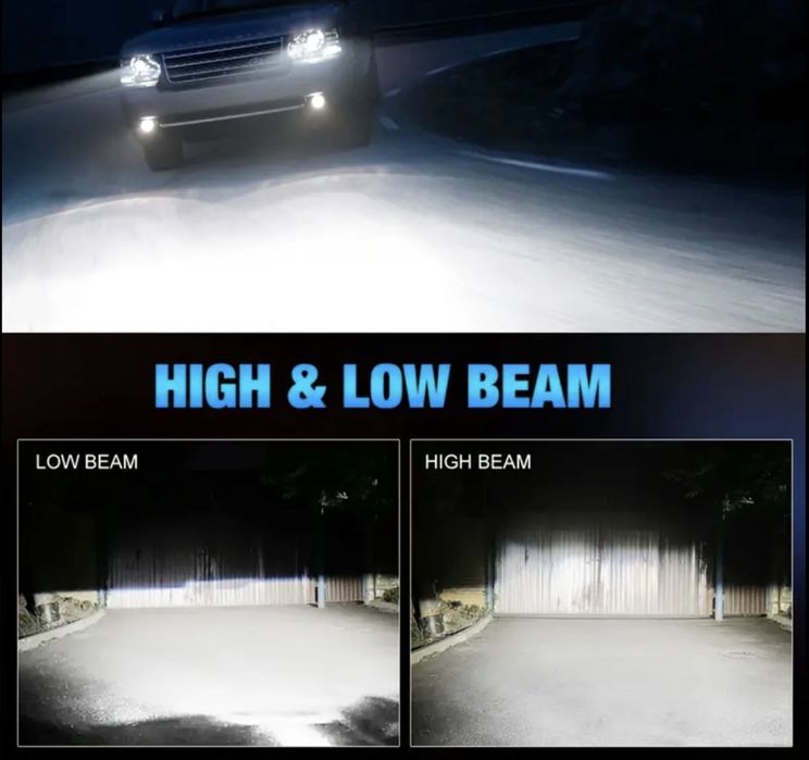 2бр LED фарове за кола 60W 18000LM