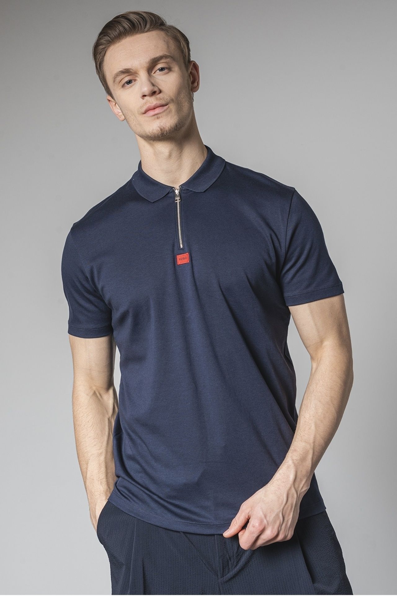 Hugo Polo shirt, със цип