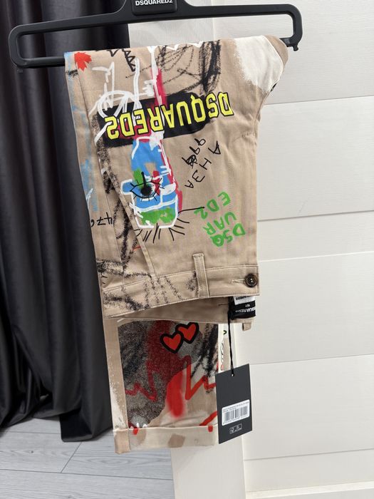 Pantaloni DSQUARED Street Art Hockney Trousers - 16 ani