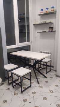 кухонный обеденный , кофейный стол стол в стиле лофт