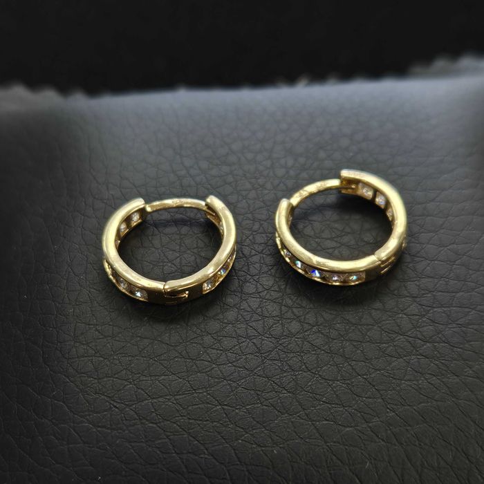 ( B32351.1 / Ag28 Doi Baieti ) Cercei Aur 14K - 2.29 grame / 985 lei