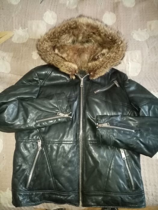 Кожанная  куртка, люксого бренда Filipp Plein. Г Алматы.