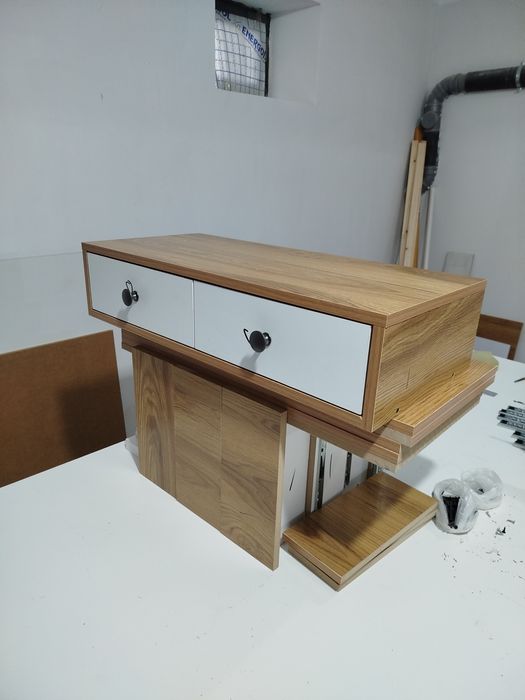 Навесная тумба ( консоль ) 2 ящиков МДФ