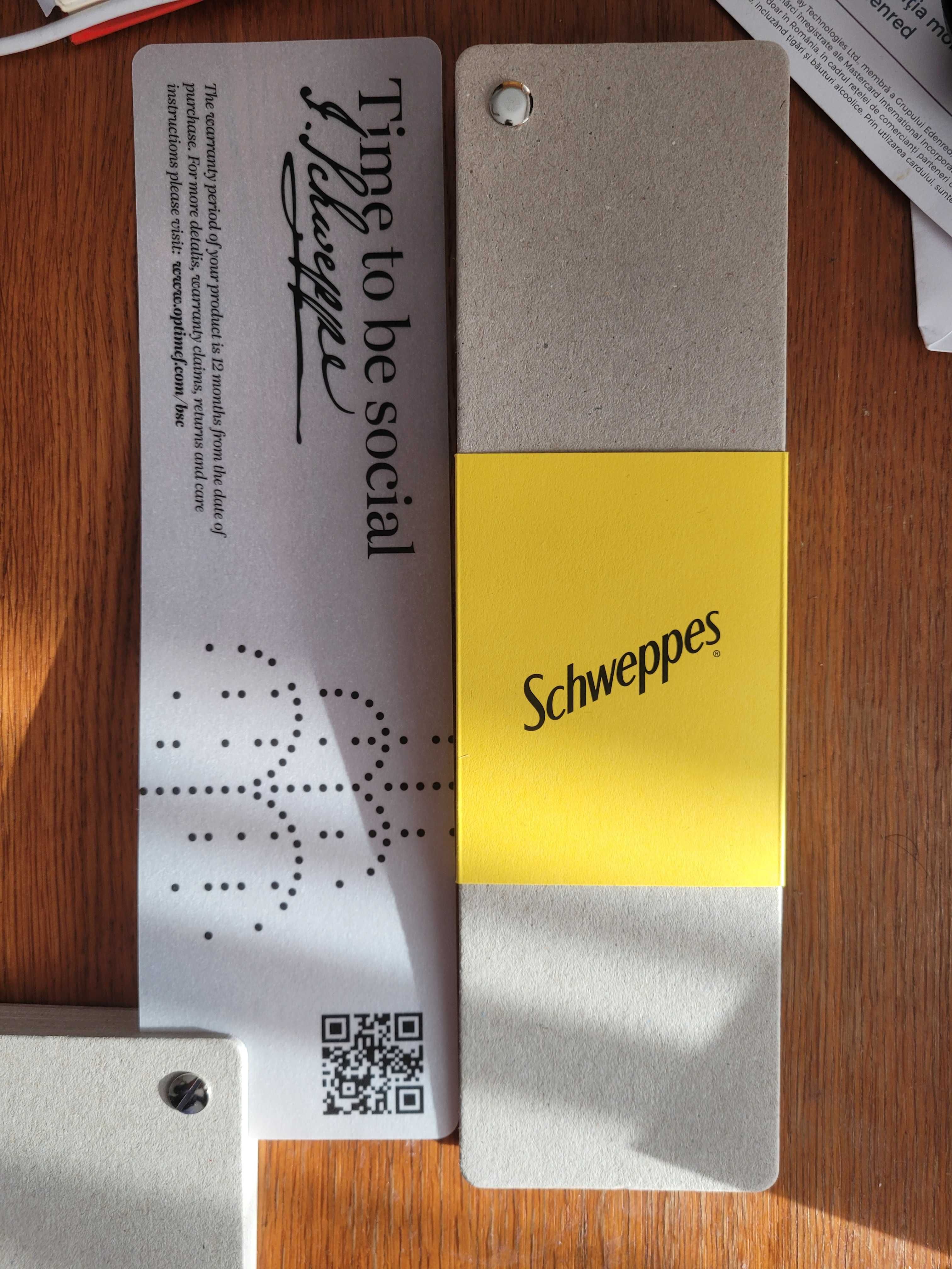 Ceasuri unisex editie limitata Schweppes x Optimef, noi cu garantie