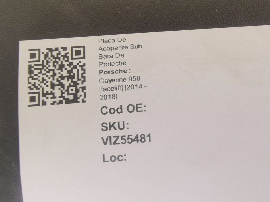 Deflector Pietre Scut Bara Fata Porsche  Cayenne 958 [facelift] 2014 2