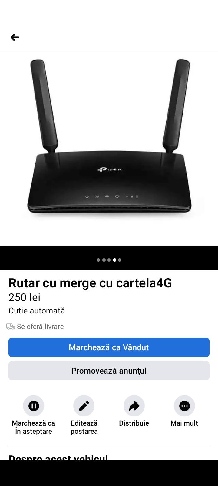 Router 4G pe cartela Telecom și digi