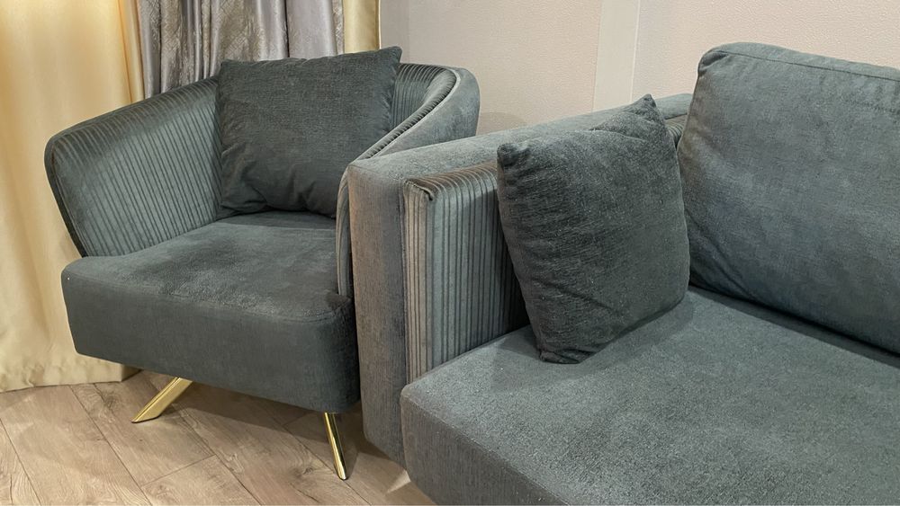 Турецкая мягкая мебель диван с креслом