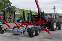 Remorca Forestier EIM 6, 8, 10, 12 tone macara 5, 6, 7, 7.5, 8 m