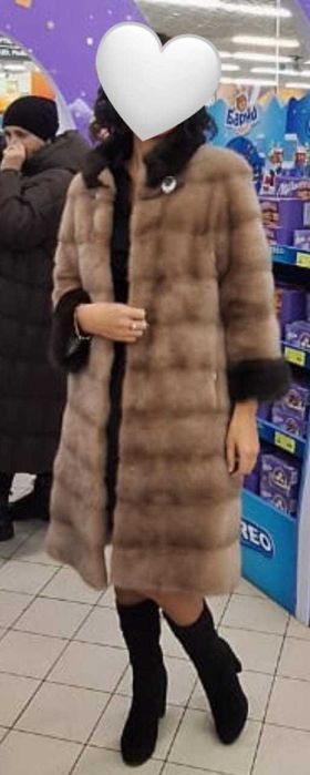 Норковая шуба. 44 размера.