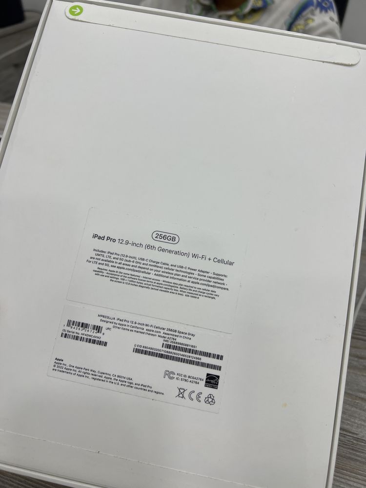 iPad Pro 12.9 M2 256gb 5G с симкартой