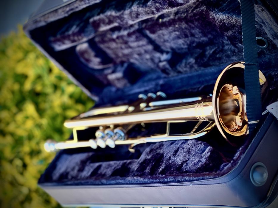 Trompetă Thomann – stare impecabilă + cutie premium + stativ inclus