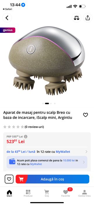 Aparat masaj scalp Breo