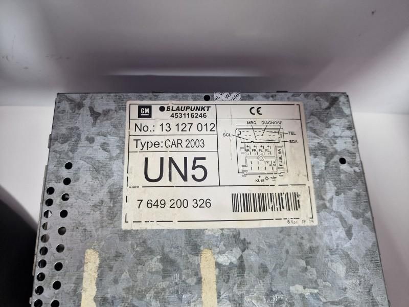 Radio casetofon Blaupunkt CAR 2003 Opel Corsa C facelift