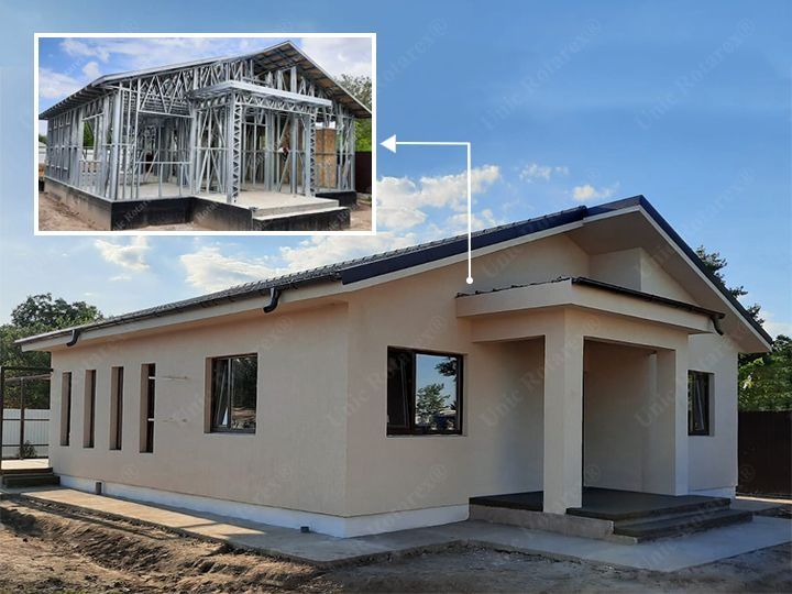 Case pe structura metalica