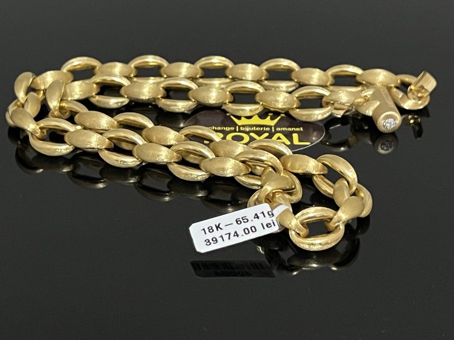 Bijuteria Royal CB : Bratara / Lant cu 16 diamante naturale 65,41 gr