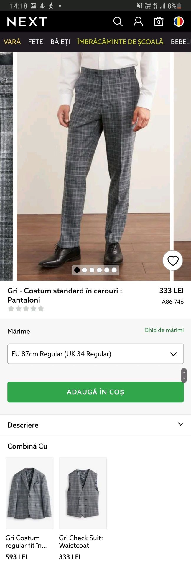 Pantaloni eleganti in carouri